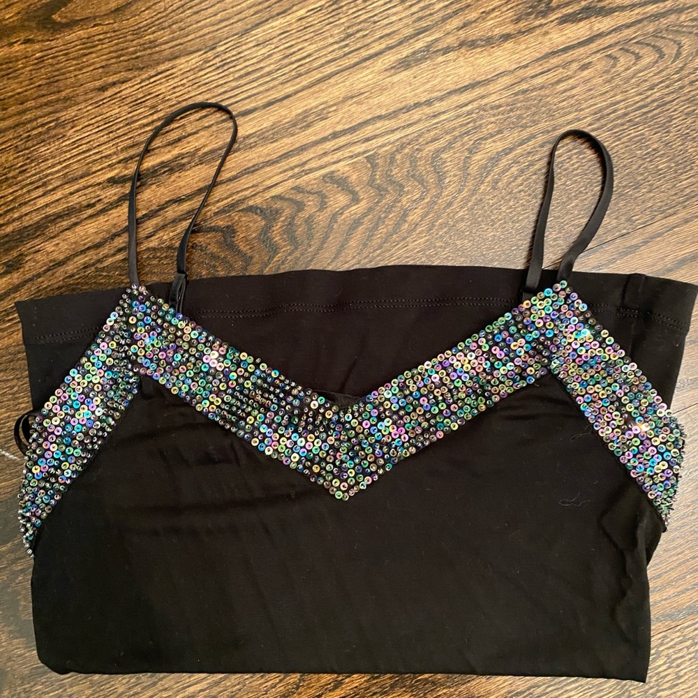 Black BCBG tank top, new w/o tags